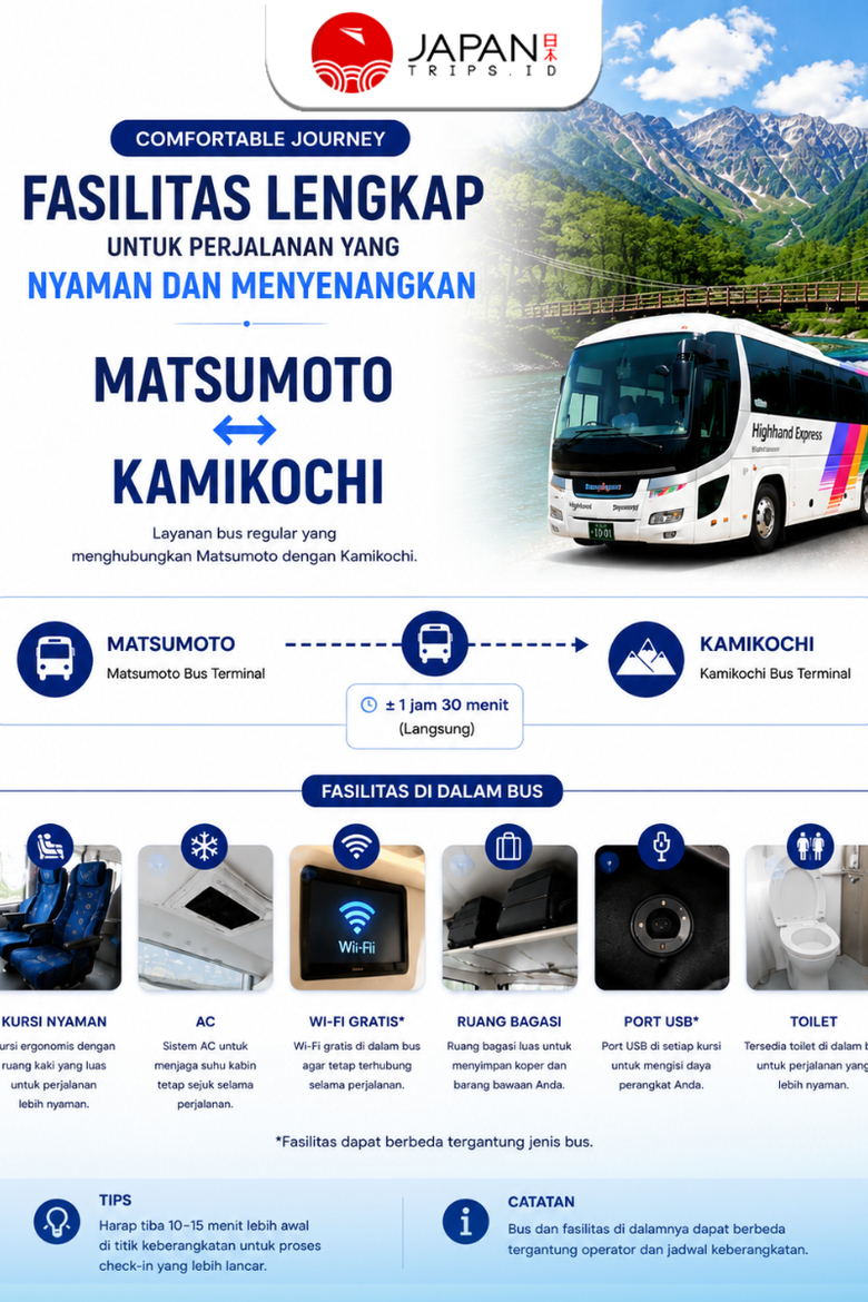 Bus Ticket Matsumoto ⇄ Kamikochi | Tiket Bus Matsumoto Kamikochi