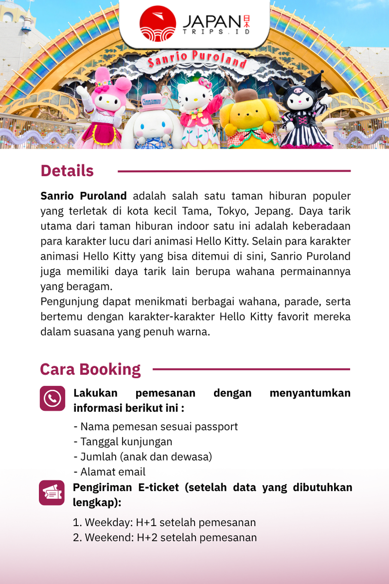 Sanrio Puroland Tokyo | Tiket Atraksi Hello Kitty