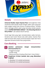 Universal Studio Japan Express Pass Standart 7 Osaka