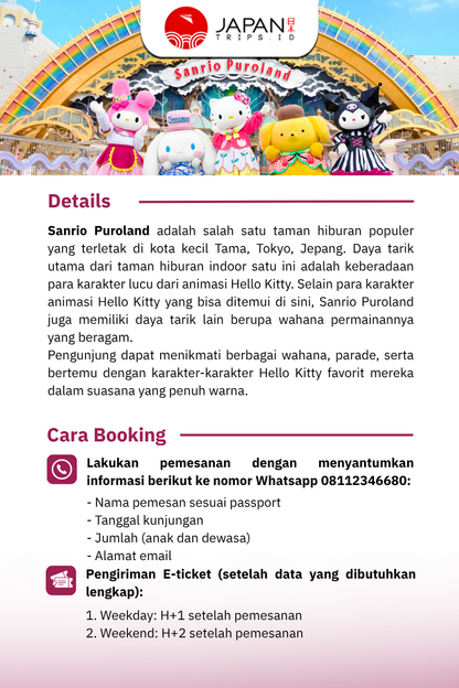Sanrio Puroland Tokyo | Tiket Atraksi Hello Kitty