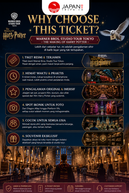 Warner Bros. Studio Tour Tokyo - The Making of Harry Potter Ticket & Tokyo Subway 24-hour Ticket