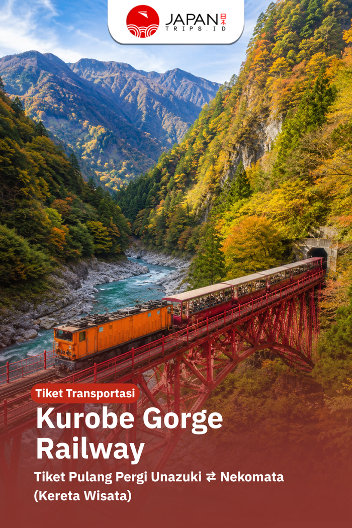 Kurobe Gorge Railway – Tiket Pulang Pergi Unazuki ⇄ Nekomata (Kereta Wisata)