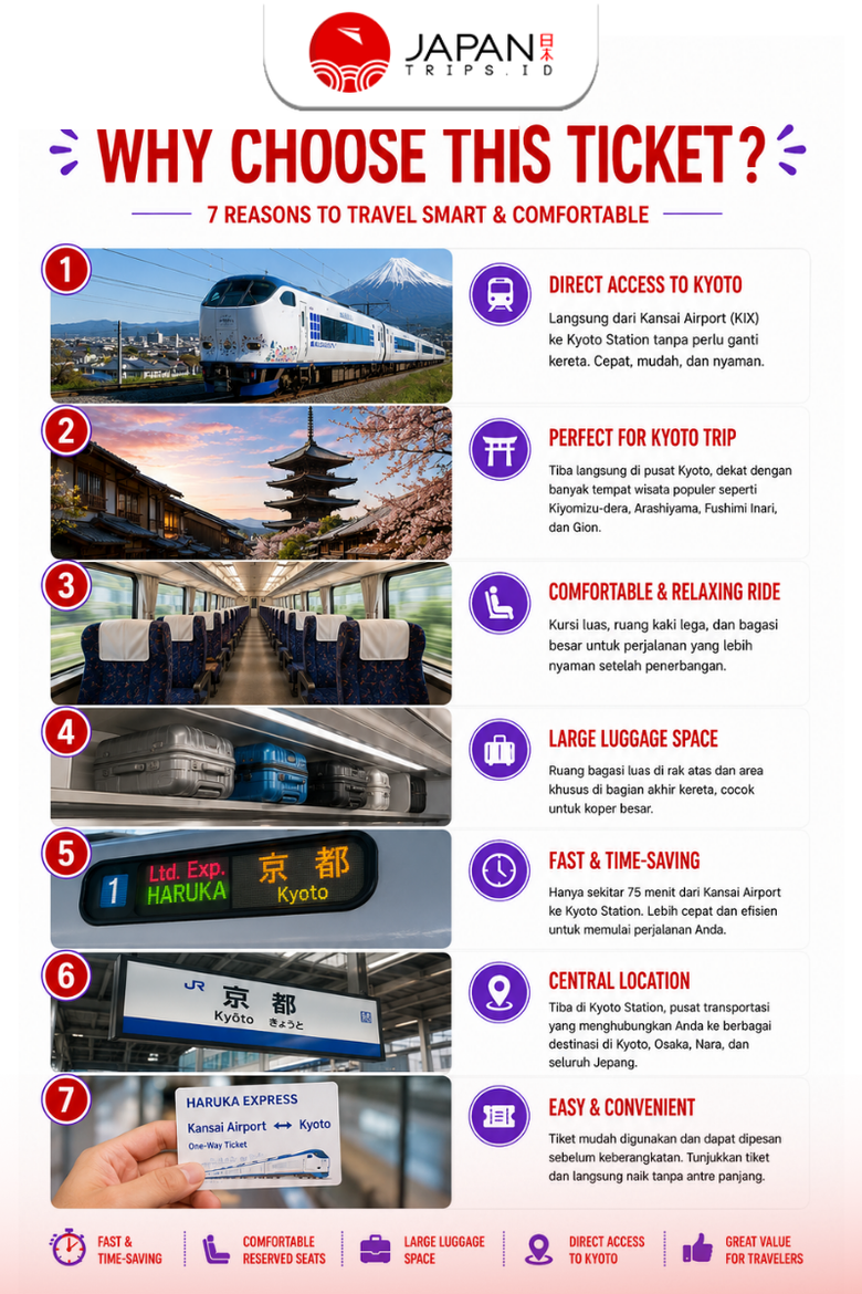 Haruka Express dari/ke Kansai Airport – Osaka/Kyoto/Kobe/Nara