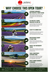 Hokkaido Furano Flower Fields One Day Tour | Tur Satu Hari di Ladang Bunga Furano Hokkaido