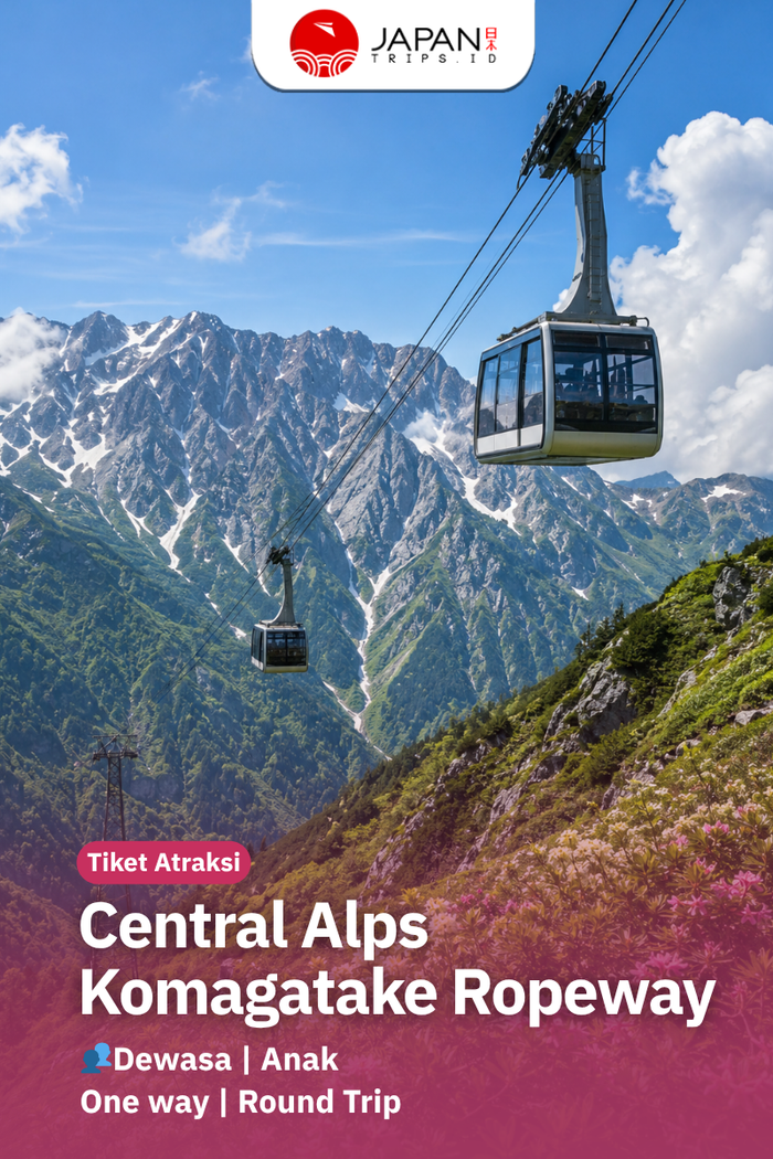 Central Alps Komagatake Ropeway Ticket | Tiket Kereta Gantung Central Alps Komagatake