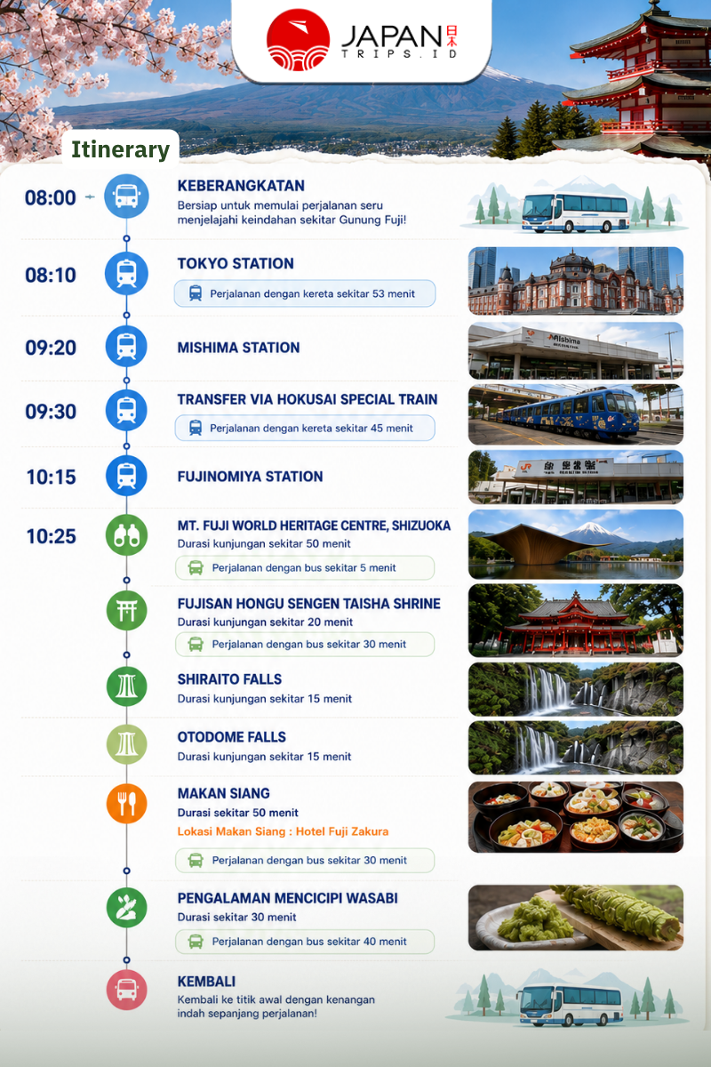 Shizuoka Wasabi Farm Tour with Hokusai Train