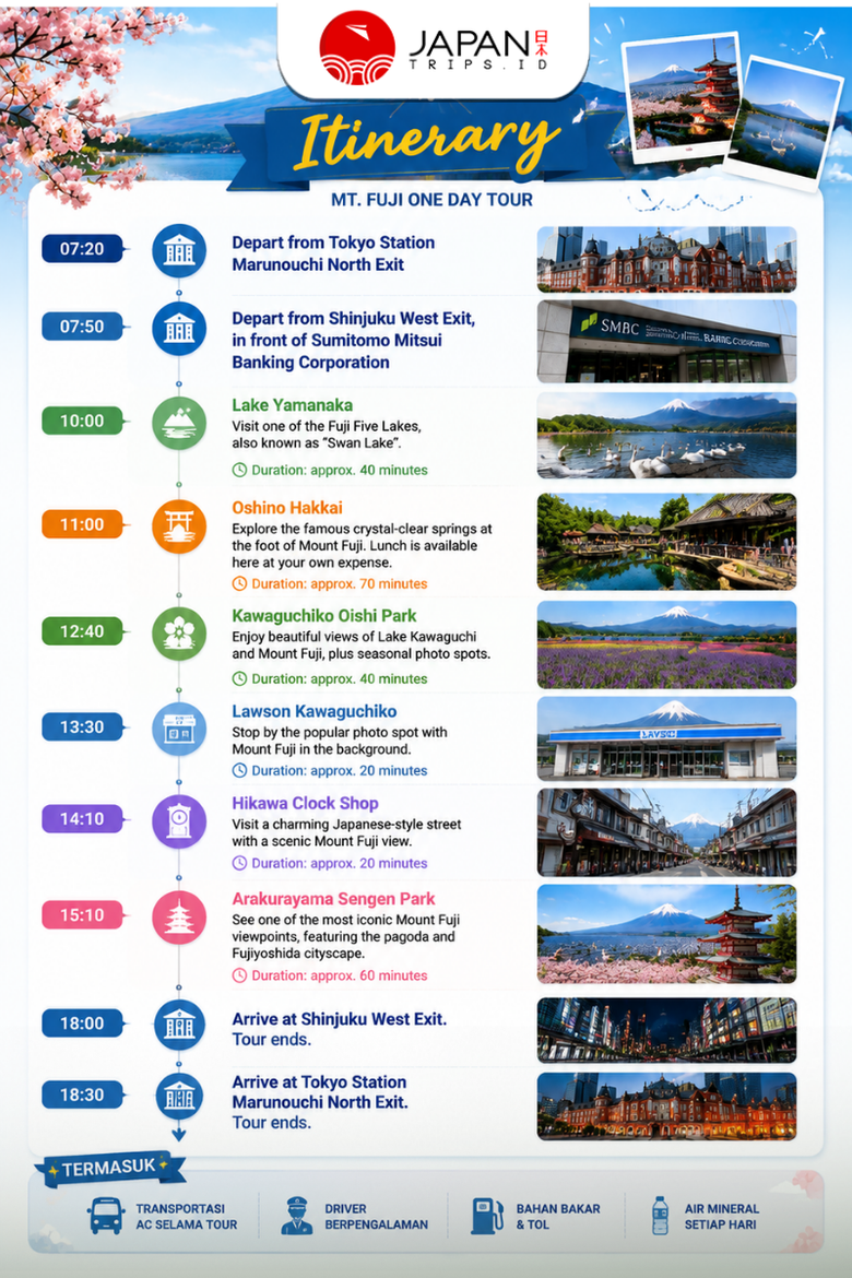 Mount Fuji Six Scenic Highlights Photo Day Tour