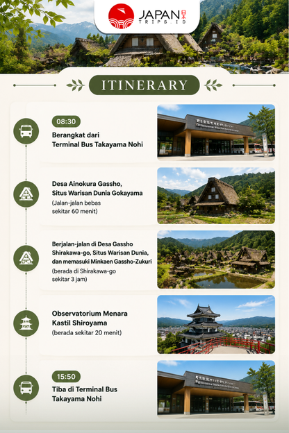 The World Heritage villages - Shirakawago & Gokayama Ainokura Tour