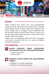 Osaka Amazing Pass | Tiket Subway dan Atraksi Jepang
