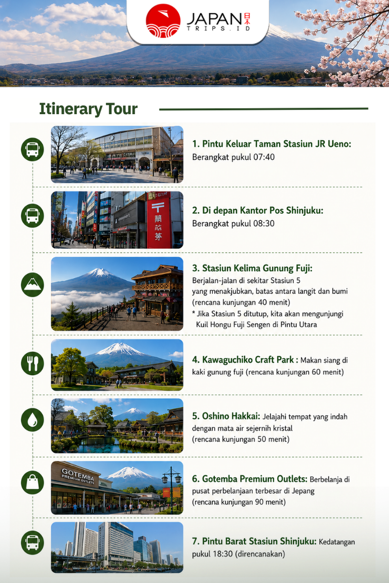 Mt. Fuji, Gotemba Full-Day Bus Tour with Optional Lunch (English Guide)