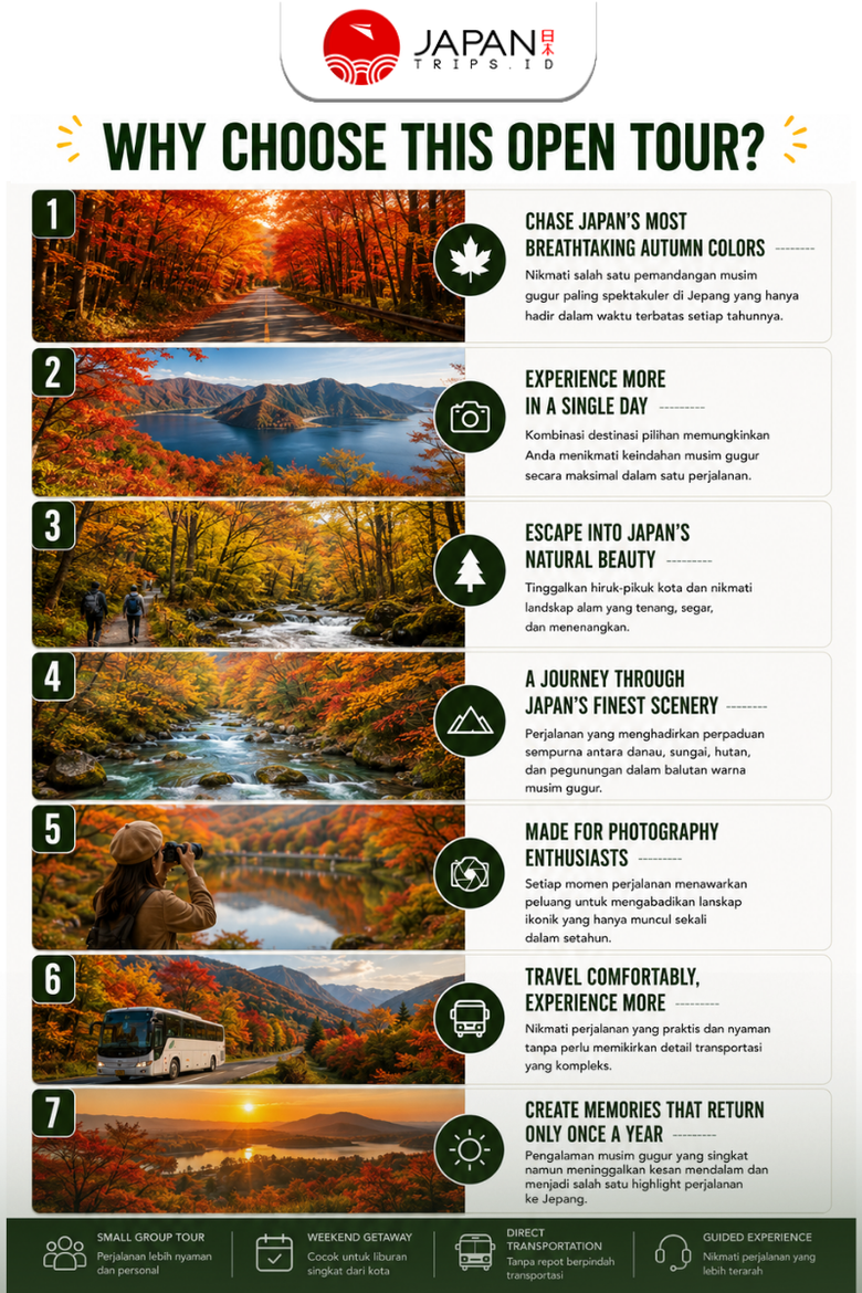 Aomori Autumn Day Tour: Oirase Gorge, Lake Towada & Hirosaki Park | Japan