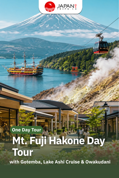 Mt. Fuji Hakone Day Tour with Gotemba, Lake Ashi Cruise & Owakudani