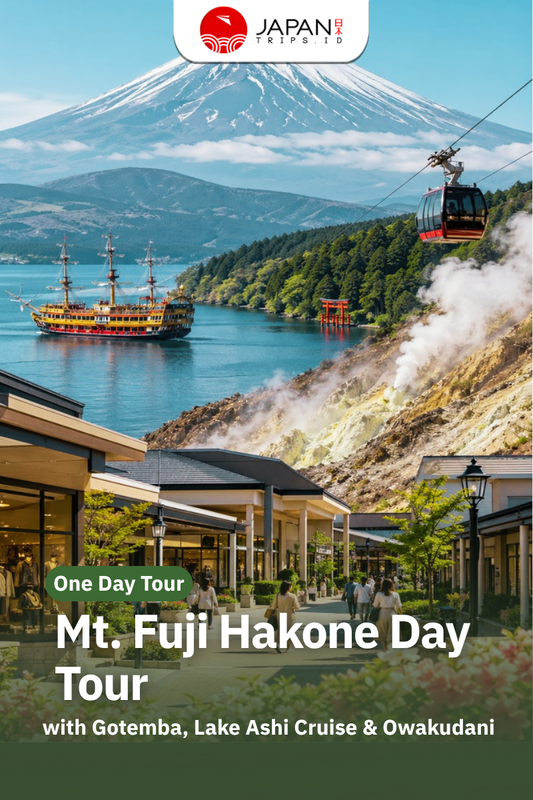 Mt. Fuji Hakone Day Tour with Gotemba, Lake Ashi Cruise & Owakudani