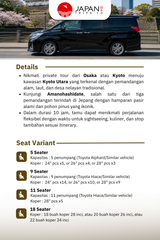 Private Tour Jepang – Osaka/Kyoto to Amanohashidate/Ine Town/Funaya