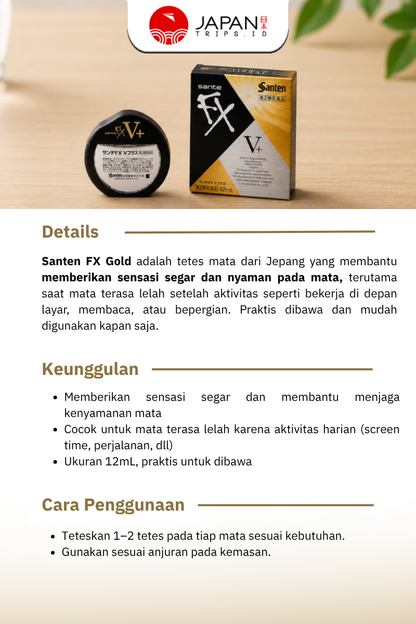 Santen FX Gold Eye Drops 12mL | Japan