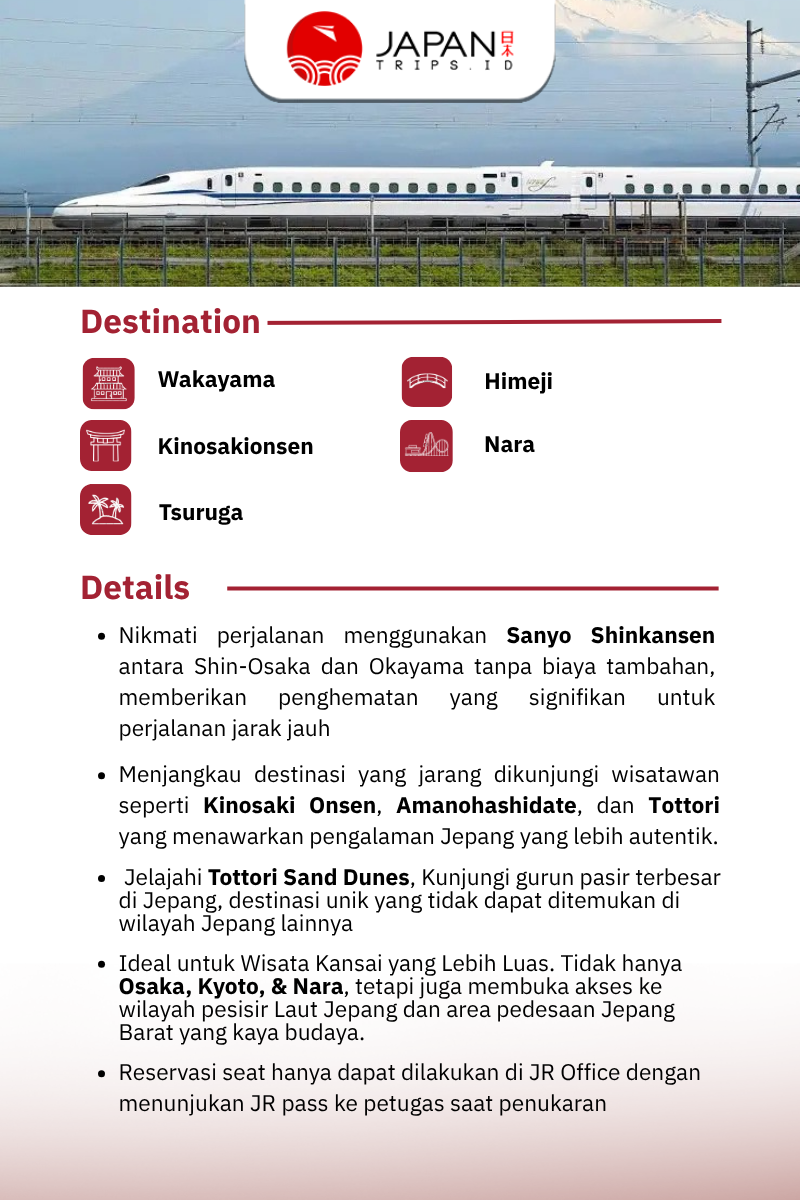Kansai WIDE Area Pass 5 Days