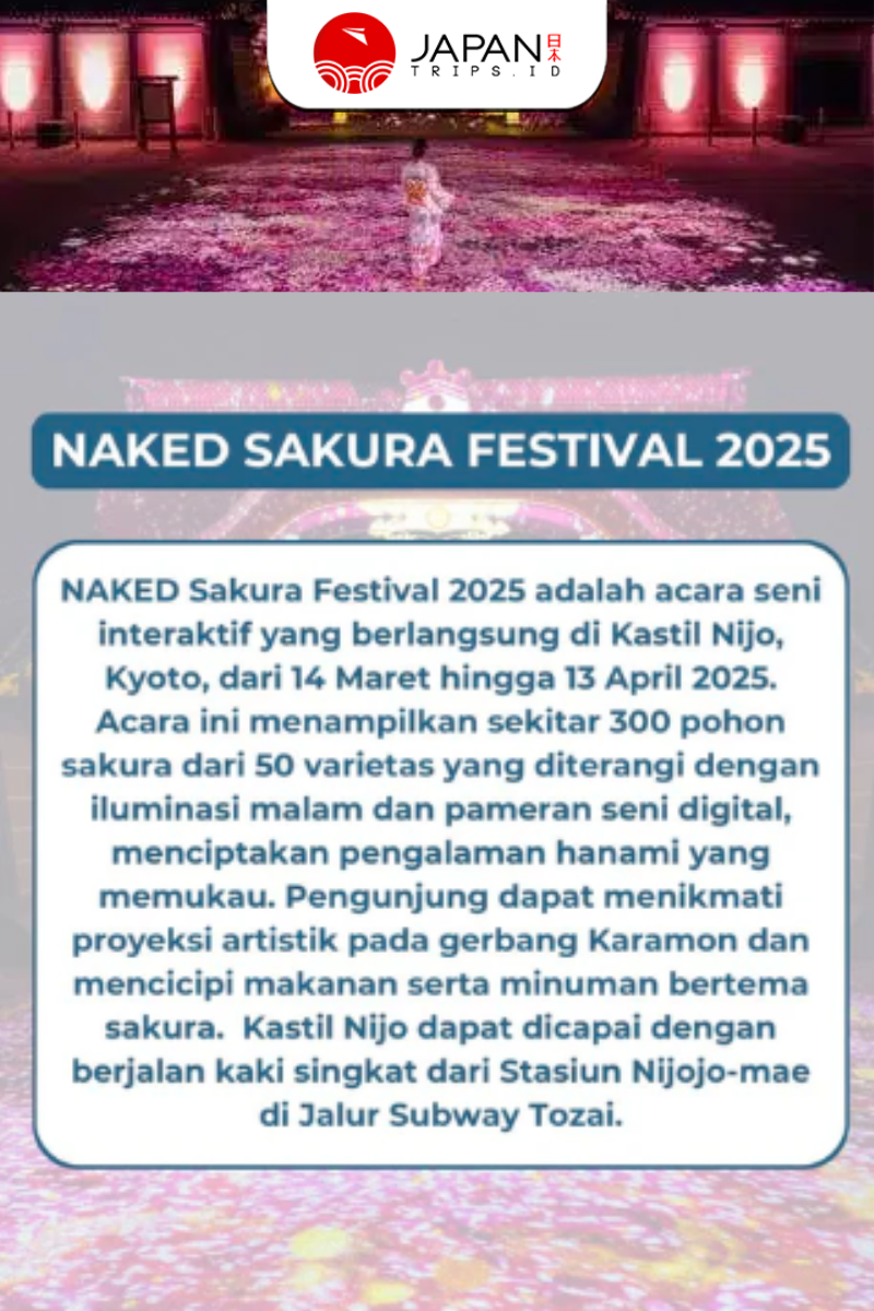 Naked Sakura Festival 2025 World Heritage Nijo Castle Admission Ticket
