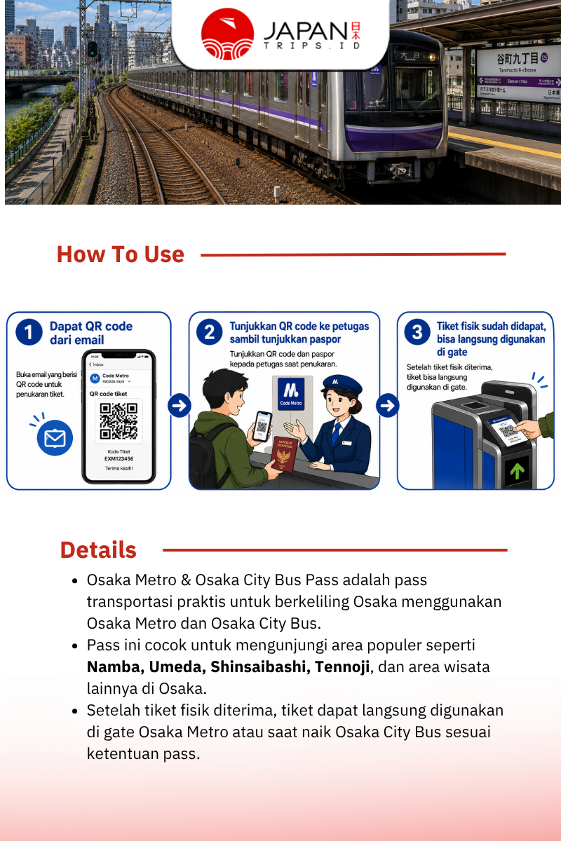 Osaka Metro & Osaka City Bus Pass