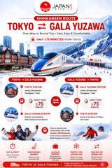 Shinkansen Tokyo to Gala Yuzawa | One Way Shinkansen Ticket