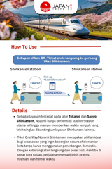Tiket Shinkansen Tokyo Osaka Kyoto One Way | Nozomi / Kereta Cepat Jepang