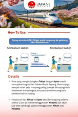 Tiket Shinkansen Tokyo Kyoto | Nozomi / Shinkansen Ticket One Way