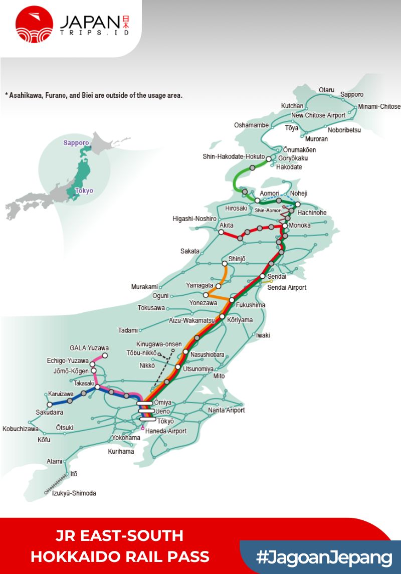 JR East South Hokkaido Rail Pass 6 Days