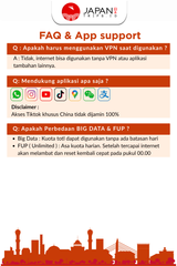 eSIM Asia Multi Country + TikTok | Singapore, Korea, Hong Kong, China | 12 Negara
