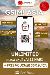 gSim! ASIA Unlimited – Reusable & TopUp Anytime | Japantrips