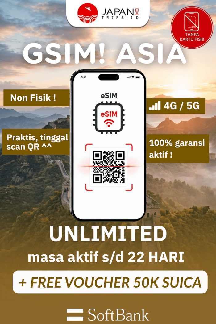 gSim! ASIA Unlimited – Reusable & TopUp Anytime | Japantrips