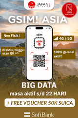 gSim! Asia BIG DATA - Reusable & TopUp Anytime | Japantrips