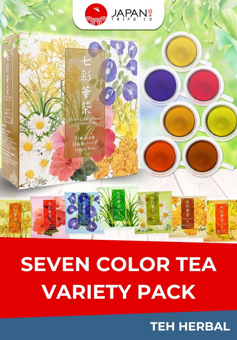 Seven Color Tea Variety Pack | Teh Herbal Jepang
