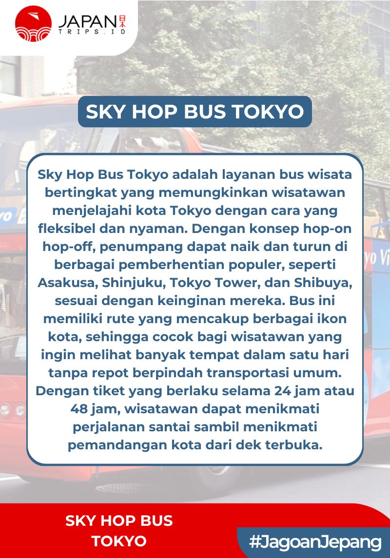 Tokyo Sky Hop Bus Day Pass | Japan