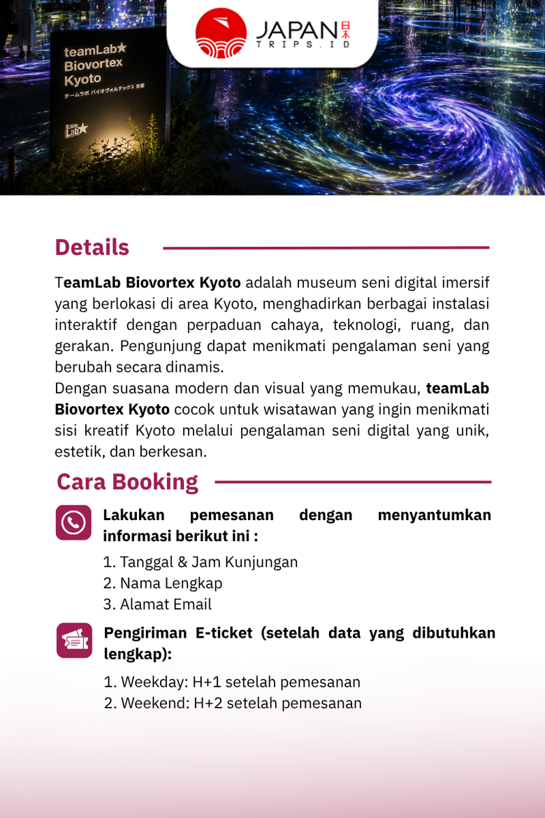 Teamlab Biovortex Kyoto Ticket