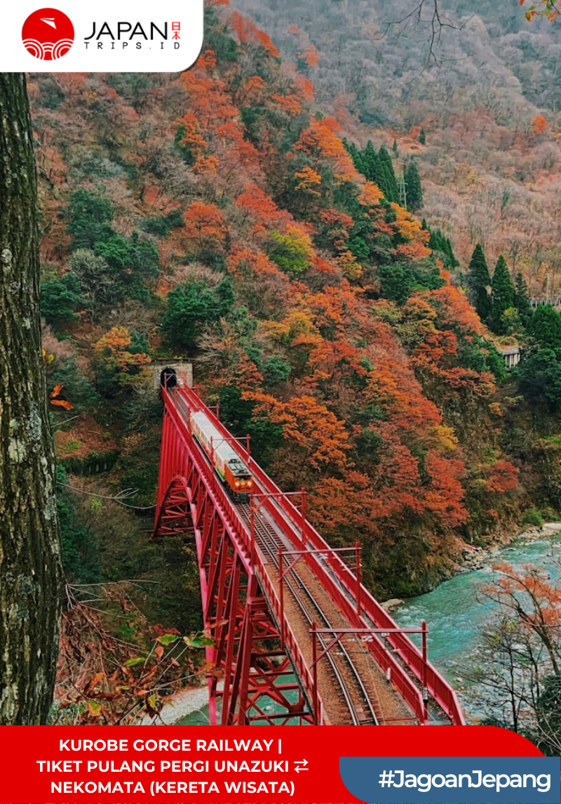 Kurobe Gorge Railway – Tiket Pulang Pergi Unazuki ⇄ Nekomata (Kereta Wisata)
