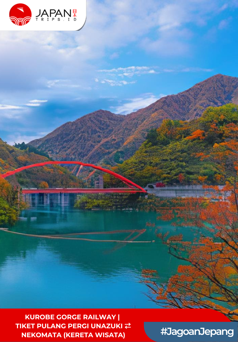 Kurobe Gorge Railway – Tiket Pulang Pergi Unazuki ⇄ Nekomata (Kereta Wisata)