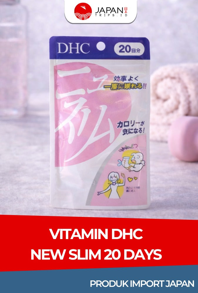 DHC New Slim 20 Hari (80 Tablet) Suplemen Diet & Metabolisme | Vitamin Jepang Asli