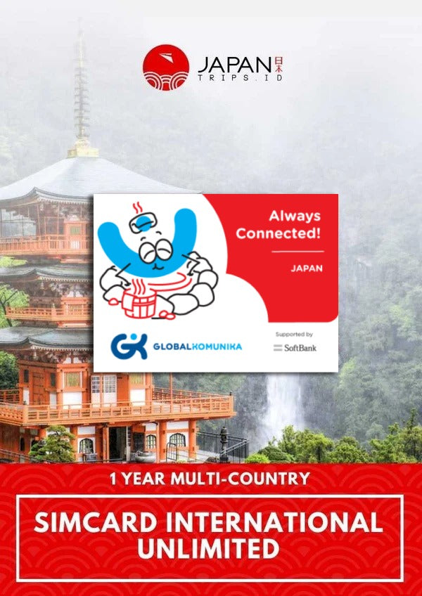 JAPANTRIPS Sim Card International Unlimited | 1 Year Multi-Country