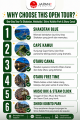 One-Day Tour To Shakotan, Hokkaido | Shiroi Koibito Park & Otaru Canal
