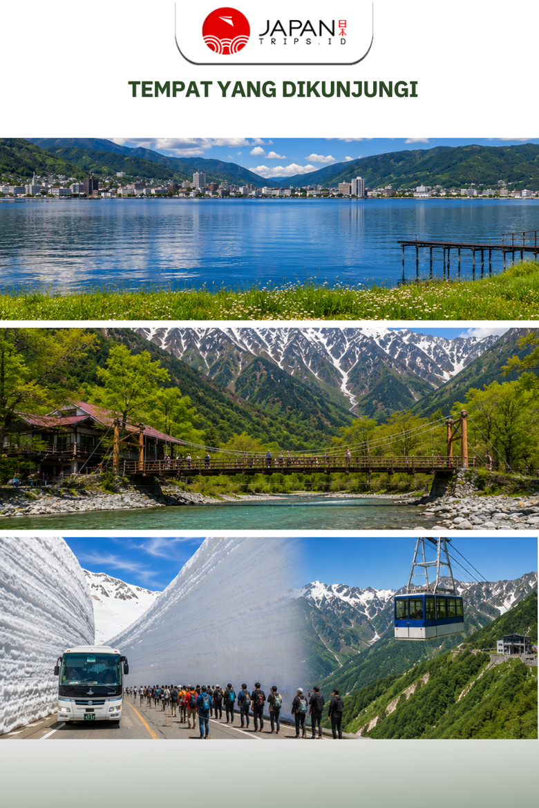 2 Day Tour Tokyo : Kamikochi & Tateyama Snow Wall