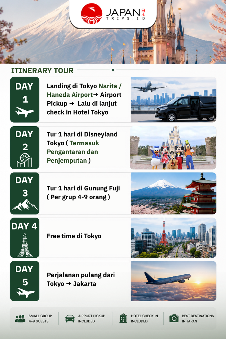 Couple Trip 5D4N Disney & Fuji Romance