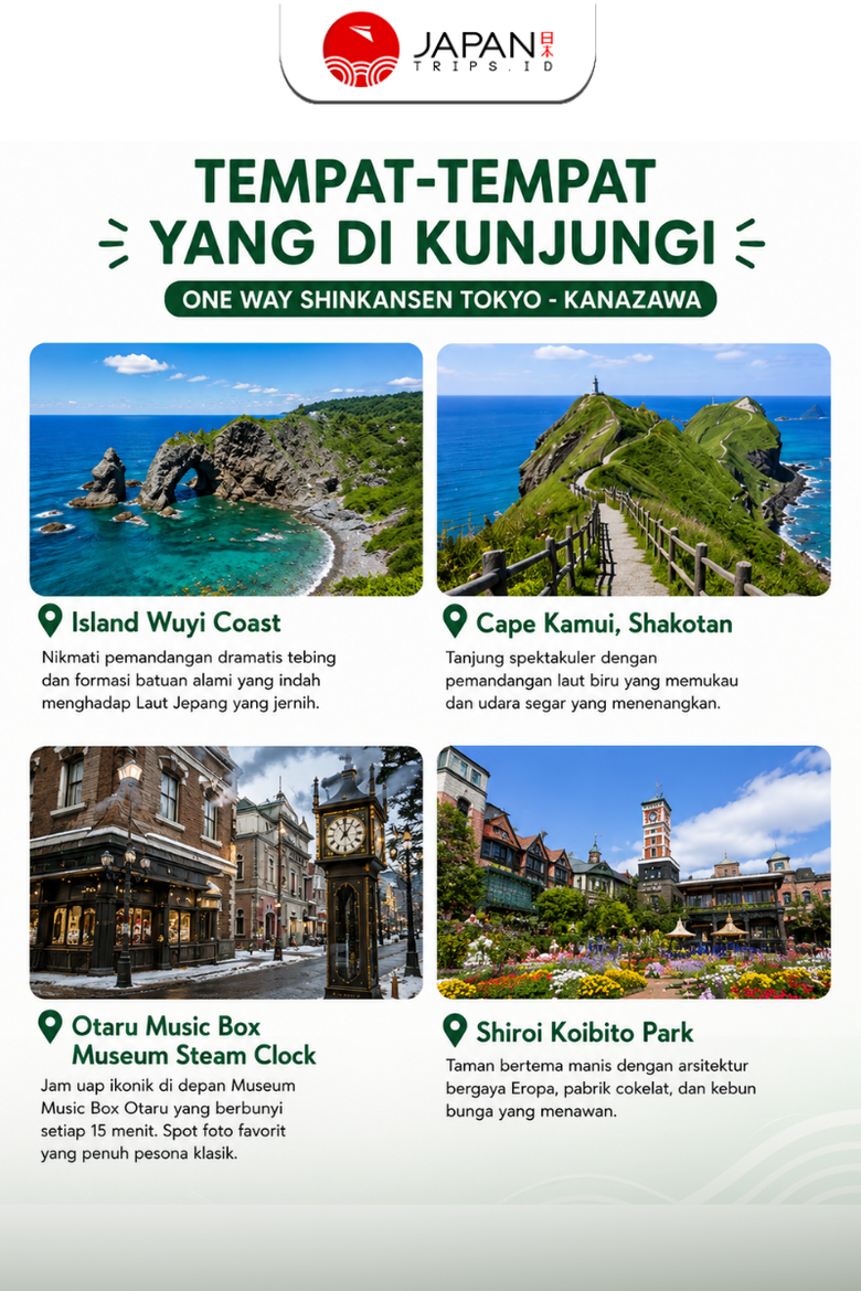 One-Day Tour To Shakotan, Hokkaido | Shiroi Koibito Park & Otaru Canal