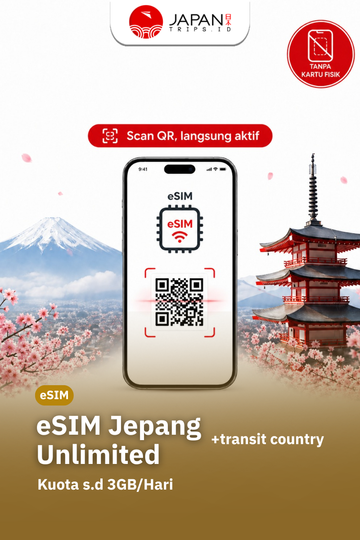 eSIM Japan Unlimited + Transit Country | eSIM Travel Jepang