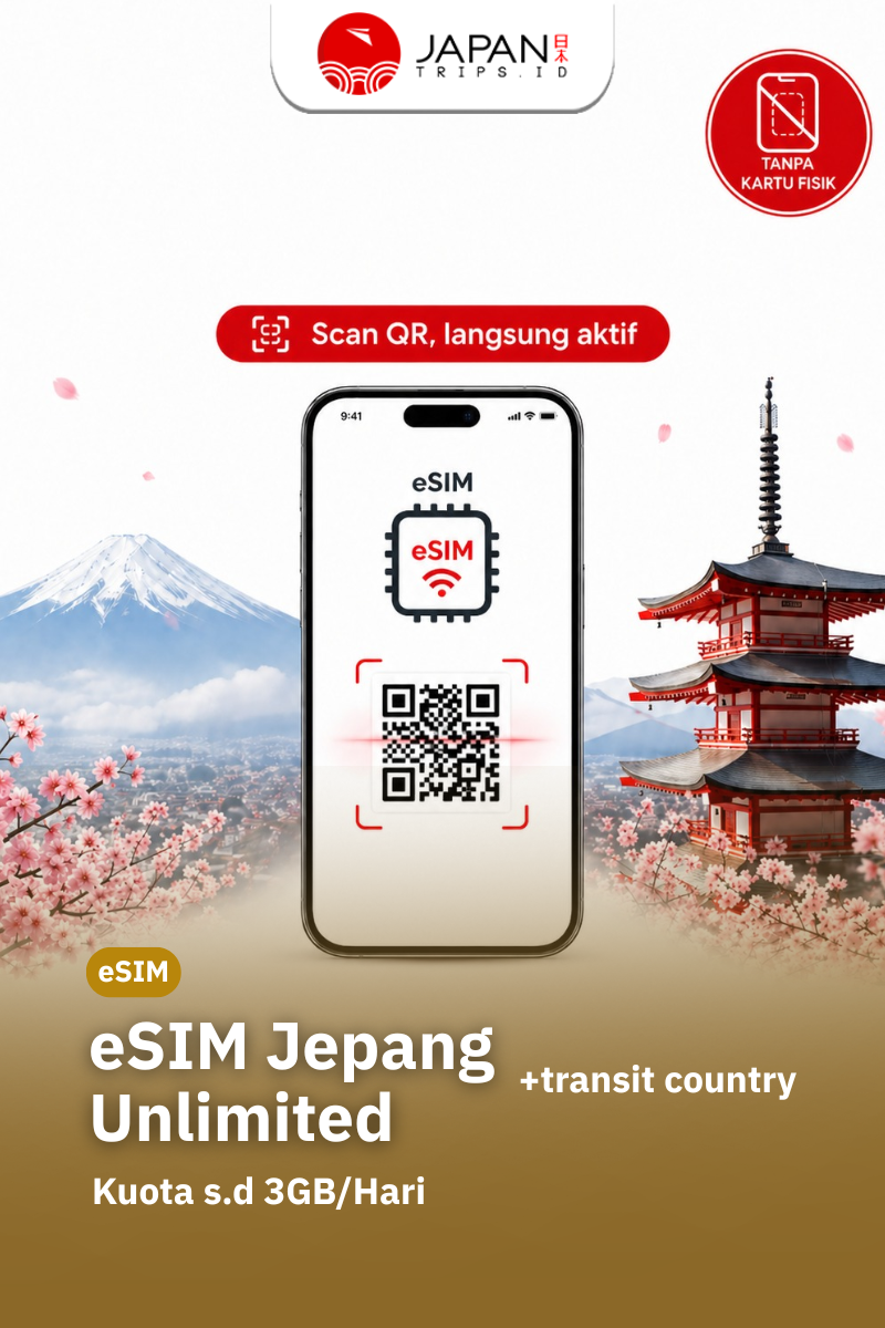 eSIM Japan Unlimited + Transit Country | eSIM Travel Jepang