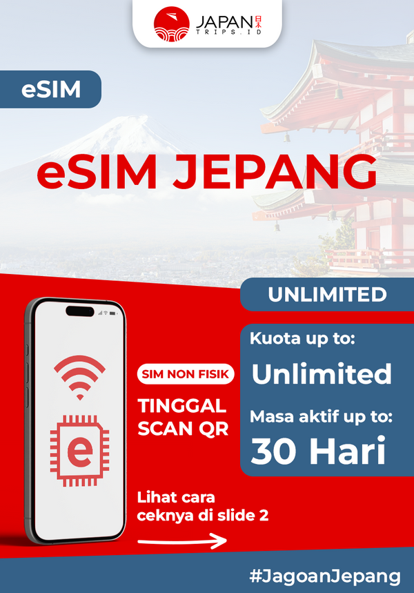 eSIM Japan Unlimited + Transit Country | eSIM Travel Jepang