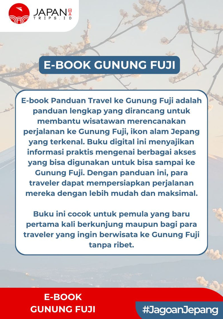 E-book Panduan Travel ke Gunung Fuji