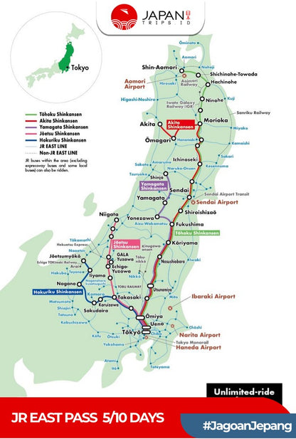 JR East Pass 5/10 Days