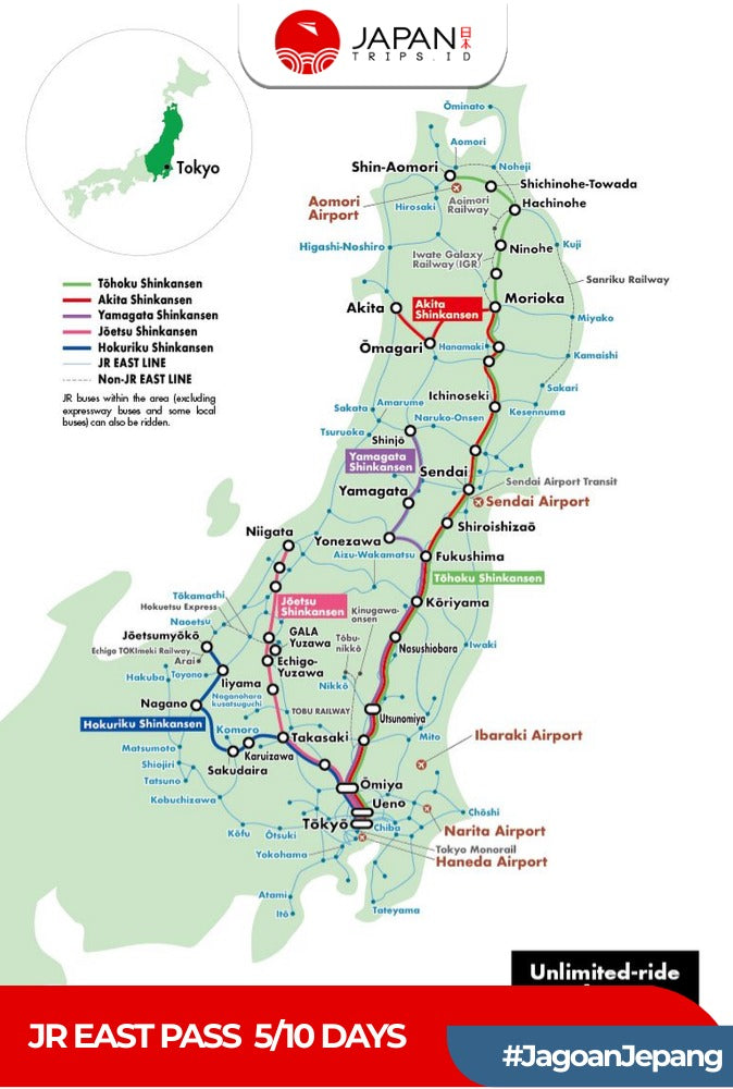 JR East Pass 5/10 Days