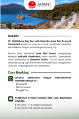 Mt. Fuji Hakone Day Tour with Gotemba, Lake Ashi Cruise & Owakudani