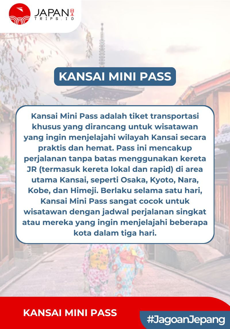 Kansai Mini Pass 3 Days | JR Osaka Nara Kyoto Kobe