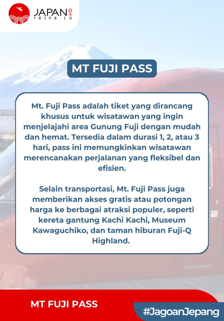 Mt. Fuji Pass | Mt. Fuji View Express